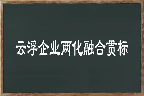 云浮企業(yè)兩化融合貫標(biāo)