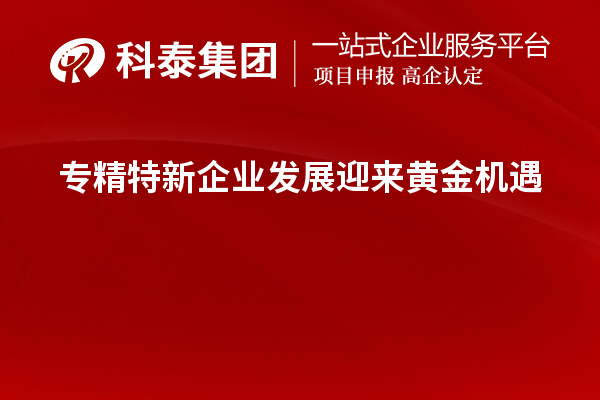 專精特新企業(yè)發(fā)展迎來黃金機(jī)遇