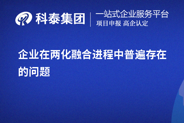 企業(yè)在兩化融合進程中普遍存在的問題