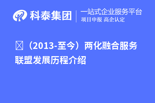 ?（2013-至今）兩化融合服務聯(lián)盟發(fā)展歷程介紹