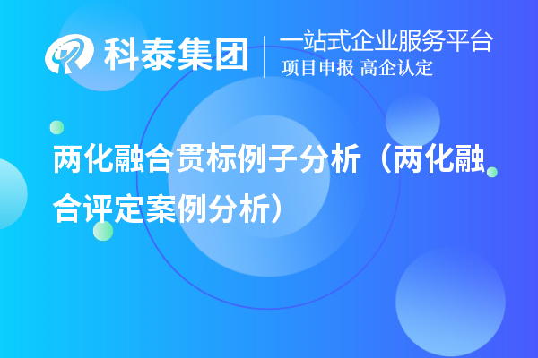 兩化融合貫標(biāo)例子分析（兩化融合評定案例分析）