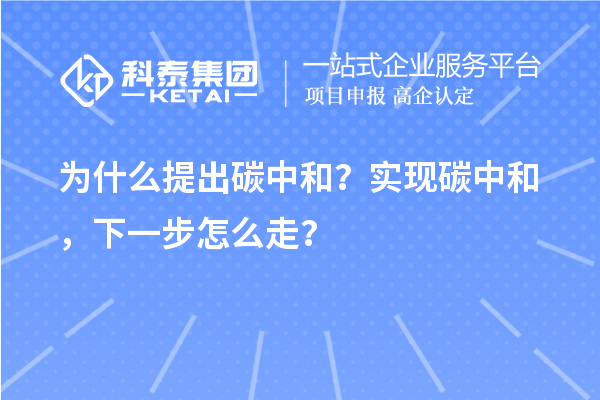 為什么提出碳中和？實(shí)現(xiàn)碳中和，下一步怎么走？