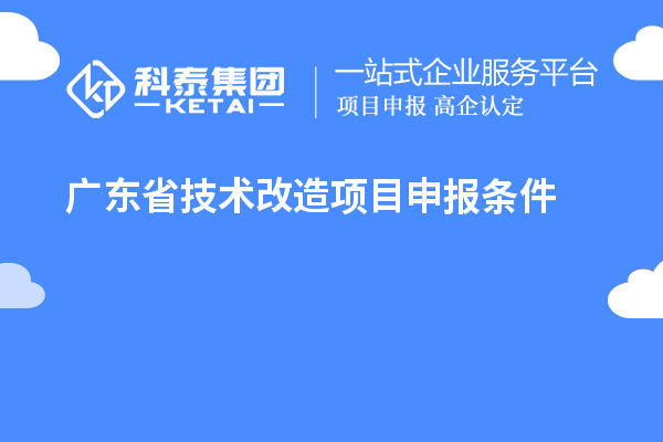 廣東省技術(shù)改造<a href=http://m.gif521.com/shenbao.html target=_blank class=infotextkey>項(xiàng)目申報(bào)</a>條件