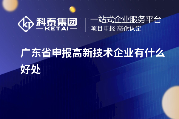 廣東省申報(bào)高新技術(shù)企業(yè)有什么好處