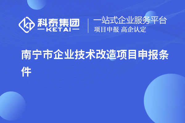 南寧市企業(yè)技術(shù)改造項(xiàng)目申報(bào)條件