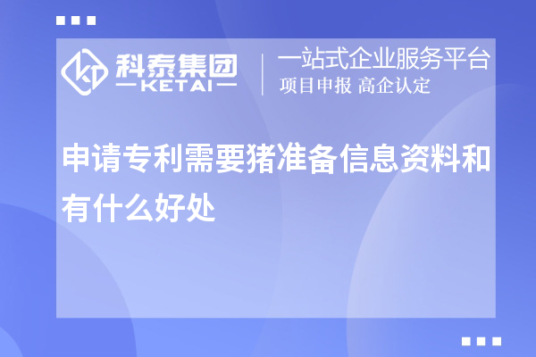 申請(qǐng)專利需要豬準(zhǔn)備信息資料和有什么好處