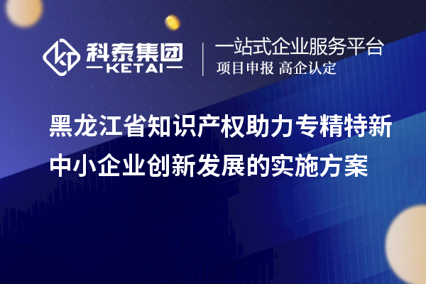 黑龍江省知識(shí)產(chǎn)權(quán)助力專精特新中小企業(yè)創(chuàng)新發(fā)展的實(shí)施方案