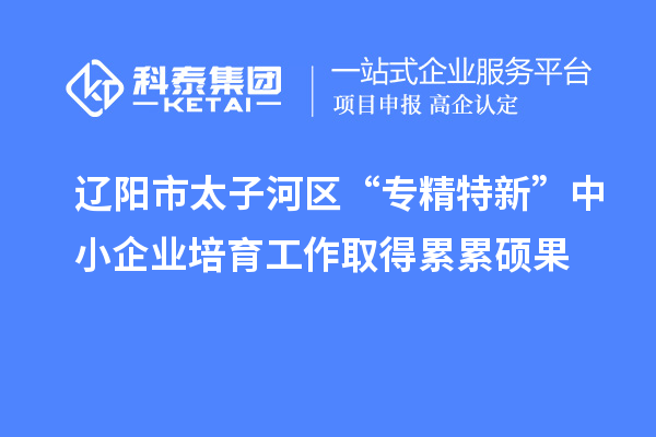 遼陽市太子河區(qū)“專精特新”中小企業(yè)培育工作取得累累碩果