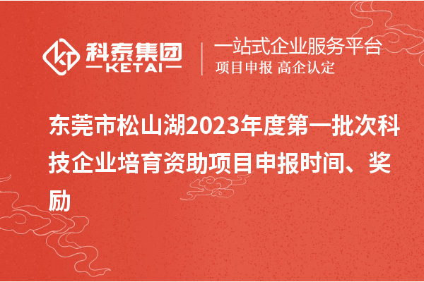 東莞市松山湖2023年度第一批次科技企業(yè)培育資助項(xiàng)目申報(bào)時(shí)間、獎(jiǎng)勵(lì)