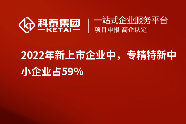 2022年新上市企業(yè)中，<a href=http://m.gif521.com/fuwu/zhuanjingtexin.html target=_blank class=infotextkey>專(zhuān)精特新中小企業(yè)</a>占59%