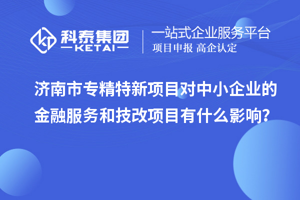 濟南市專精特新項目對中小企業(yè)的金融服務和<a href=http://m.gif521.com/fuwu/jishugaizao.html target=_blank class=infotextkey>技改</a>項目有什么影響？