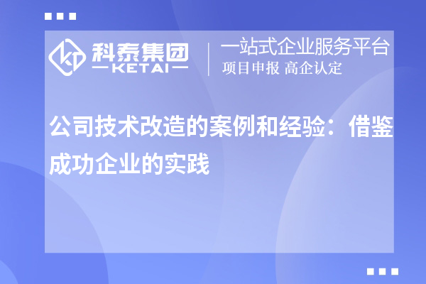 公司技術(shù)改造的案例和經(jīng)驗：借鑒成功企業(yè)的實踐