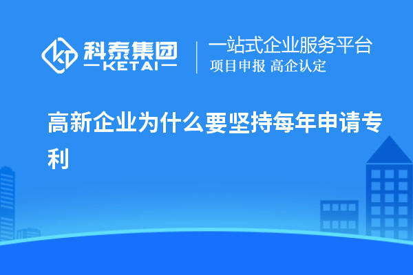 高新企業(yè)為什么要堅(jiān)持每年申請(qǐng)專(zhuān)利