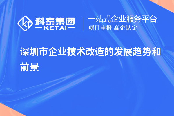 深圳市企業(yè)技術(shù)改造的發(fā)展趨勢(shì)和前景