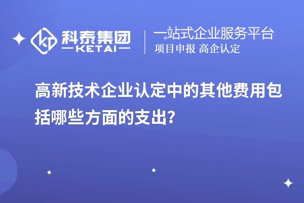 高新技術(shù)企業(yè)認(rèn)定中的其他費用包括哪些方面的支出？