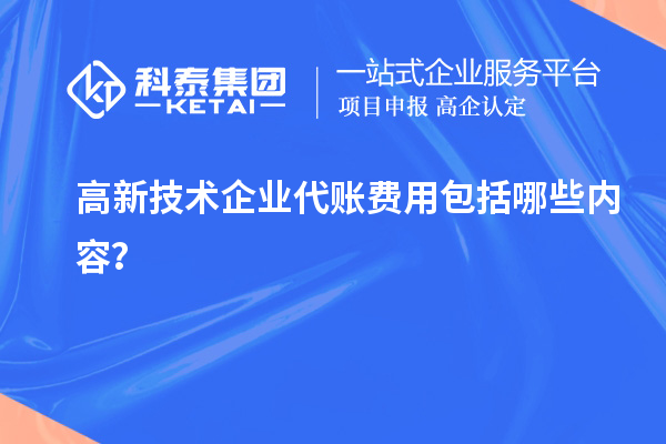 高新技術(shù)企業(yè)代賬費(fèi)用包括哪些內(nèi)容？