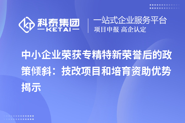 中小企業(yè)榮獲專精特新榮譽后的政策傾斜：<a href=http://m.gif521.com/fuwu/jishugaizao.html target=_blank class=infotextkey>技改</a>項目和培育資助優(yōu)勢揭示