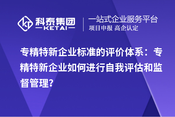 專精特新企業(yè)標準的評價體系：專精特新企業(yè)如何進行自我評估和監(jiān)督管理？