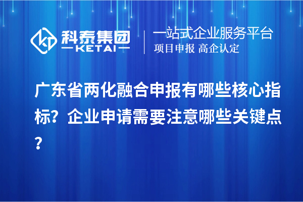 廣東省兩化融合申報(bào)有哪些核心指標(biāo)？企業(yè)申請需要注意哪些關(guān)鍵點(diǎn)？