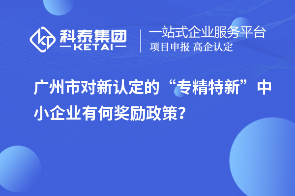 廣州市對新認(rèn)定的“專精特新”中小企業(yè)有何獎勵政策？