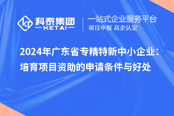 2024年廣東省<a href=http://m.gif521.com/fuwu/zhuanjingtexin.html target=_blank class=infotextkey>專精特新中小企業(yè)</a>：培育項目資助的申請條件與好處