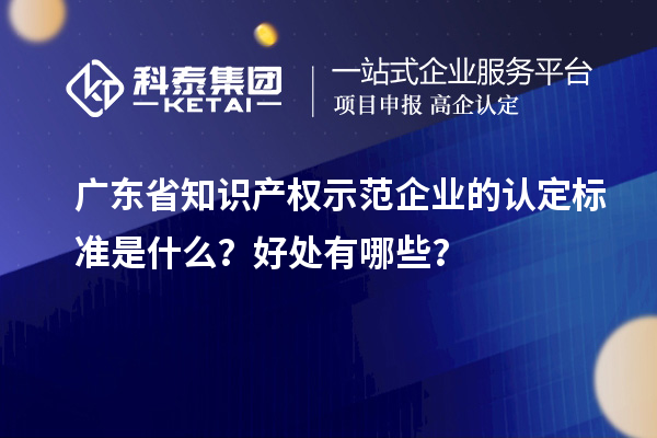 廣東省知識(shí)產(chǎn)權(quán)示范企業(yè)的認(rèn)定標(biāo)準(zhǔn)是什么？好處有哪些？