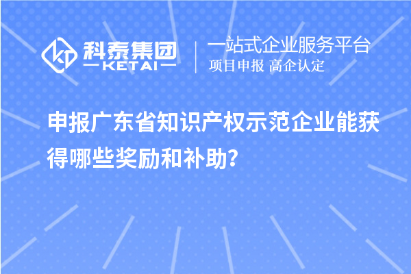 申報(bào)廣東省知識(shí)產(chǎn)權(quán)示范企業(yè)能獲得哪些獎(jiǎng)勵(lì)和補(bǔ)助？