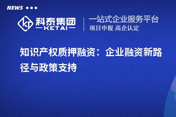 知識產(chǎn)權(quán)質(zhì)押融資：企業(yè)融資新路徑與政策支持