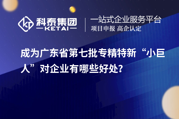 成為廣東省第七批專精特新“小巨人”對(duì)企業(yè)有哪些好處？