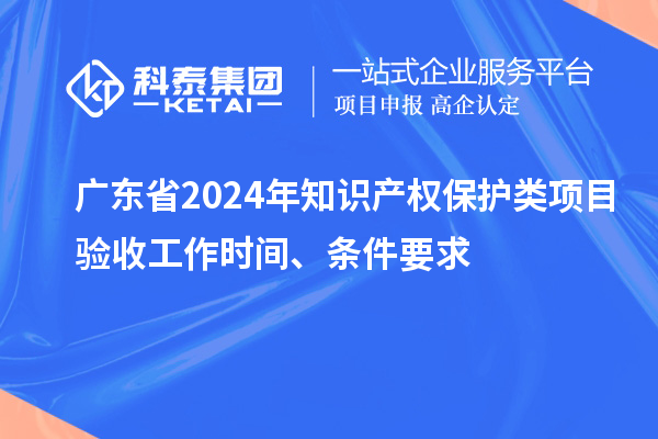 廣東省2024年知識(shí)產(chǎn)權(quán)保護(hù)類項(xiàng)目驗(yàn)收工作時(shí)間、條件要求